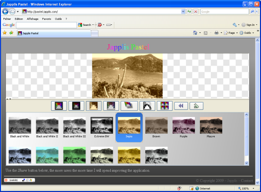 Screenshot of Japplis Pastel